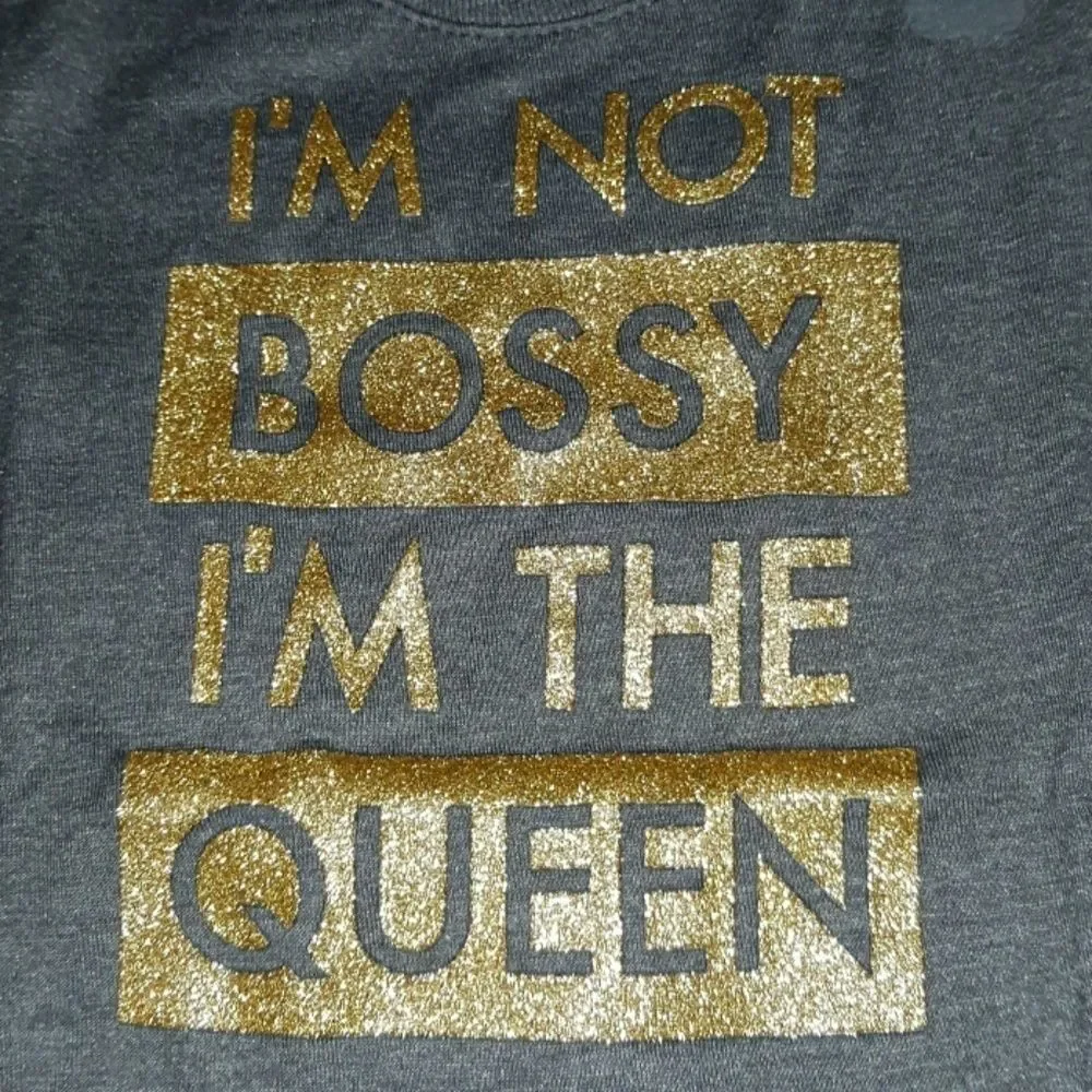 NWT Children's‎ Place I'm Not Bossy Queen T-Shirt